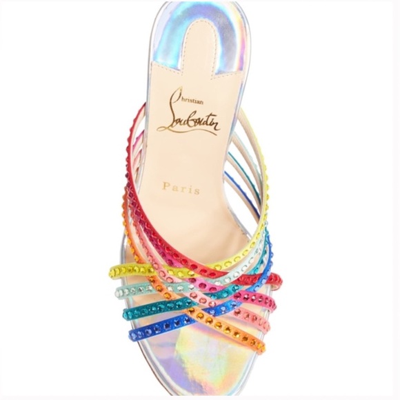 CHRISTIAN LOUBOUTIN Marthastrass Jewel Rainbow Sandal ✨🌈 - Picture 12 of 13